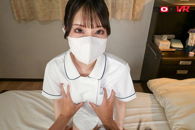 【VR】星空めい 心配性がすぎるマスク姿の激カワナースが過剰看護で性処理までしてくれるシアワセ入院生活 サンプル画像 6