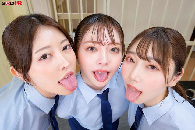 【VR】【8K】売り上げ大好評につきパワーアップ 少年看守レディのお仕事「射精を許可する」中出し更生施設VR スペシャルver ※SODstar 小倉由菜出演 サンプル画像 5