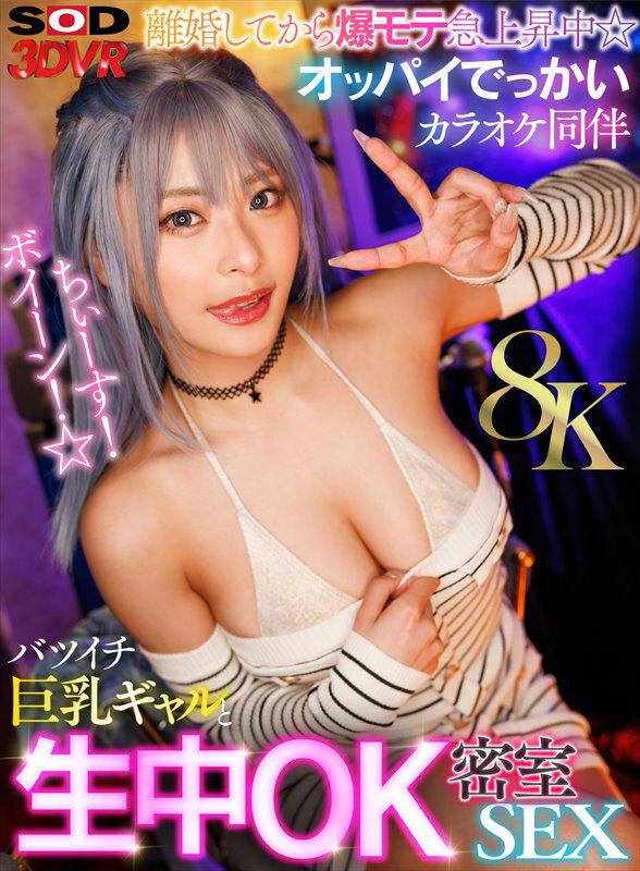 【VR】【8K】ちぃーす！ボイーン！☆離婚してから爆モテ急上昇中☆オッパイでっかいカラオケ同伴バツイチ巨乳ギャルと生中OK密室SEX サンプル画像 1