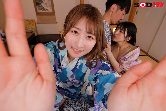 【VR】【8K】夫婦交換スワッピング旅行 親友夫婦と旅先で一夜限りの妻交換 サンプル画像 8