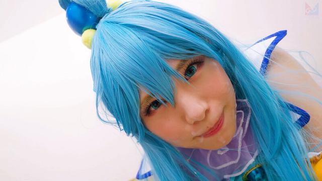 『この素晴らしい淫夢で性交を！』夢の中なら何でもできる。せっかくなので普段ツンツンつよ気のア〇アをイラマチオで喉奥ガン突きして溢れるよだれダラダラにしたりアナルしっぽプラグ入れたりして楽しんでみたよ♪ 鈴音杏夏 サンプル画像 19