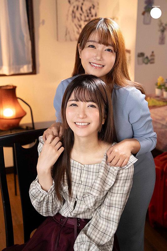 ハメ撮りレズH 昼夜でサドマゾ立場逆転するレズビアン姉妹 「お姉ちゃん、一人でしちゃダメって言ったのに腰ヘコ乳首オナニー我慢できなかったんだ？」 乃咲みくる 宝生めい…AV引退ラストレズ サンプル画像 1