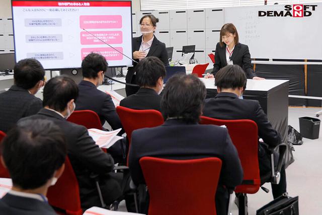 SOD女子社員 絶頂！イキまくり会社説明会 2023再開！ 就活生来社説明会 情熱と感度が過去イチと噂の生真面目系チーフ候補生3名を緊急抜擢！痙攣数134回！！総イキ潮量69mlながらも弊社の魅力を伝えきる！ サンプル画像 3