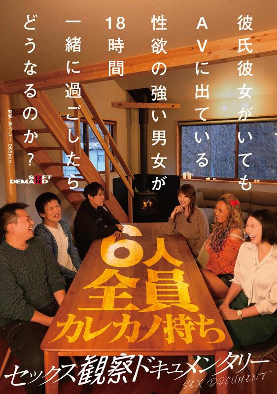 彼氏彼女がいてもAVに出ている性欲の強い男女が18時間一緒に過ごしたらどうなるのか？【セックス観察ドキュメンタリー】 サンプル画像 1