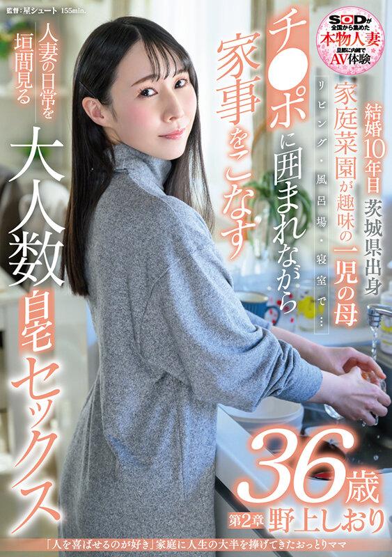 「人を喜ばせるのが好き」家庭に人生の大半を捧げてきたおっとりママ 野上しおり 36歳 第2章 リビング・風呂場・寝室で…チ〇ポに囲まれながら家事をこなす人妻の日常を垣間見る大人数自宅セックス サンプル画像 1
