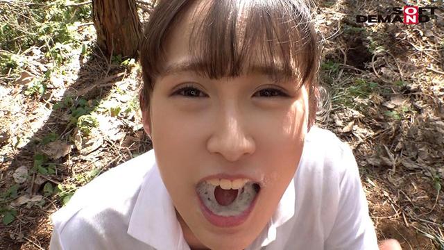 精子飲む時シアワセそうにごっくんする愛嬌抜群のザーメン大好き娘。野外で濃厚ザーメン全飲み計11発 東京 杉並 ■■商店街 ハンバーガー屋アルバイト 中島あつこさん（仮名・22歳）みんなハッピー♪ウキウキ AVデビュー サンプル画像 4
