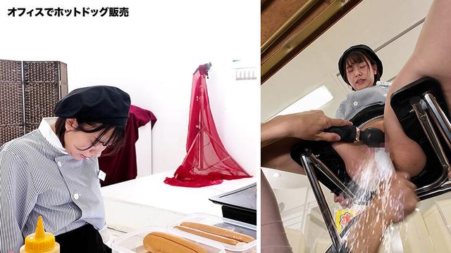 人気 AV 女優が挑戦！イカサレ屋台の中で 潮吹きながらホットドッグ売ってください！赤名いと サンプル画像 6
