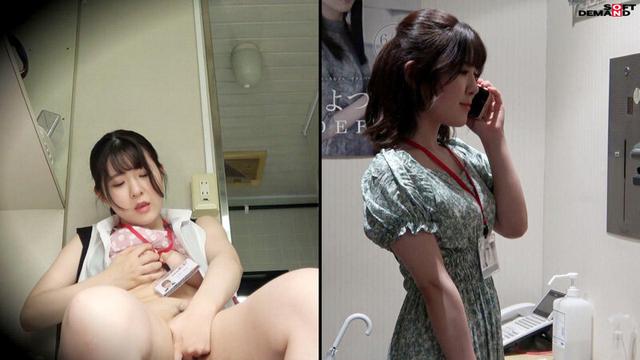 SOD女子社員 7名 業務時間内声ガマン大胆オナニー報告2 仕事中＆オナニー中のギャップ 2画面見比べておシコり下さい サンプル画像 11
