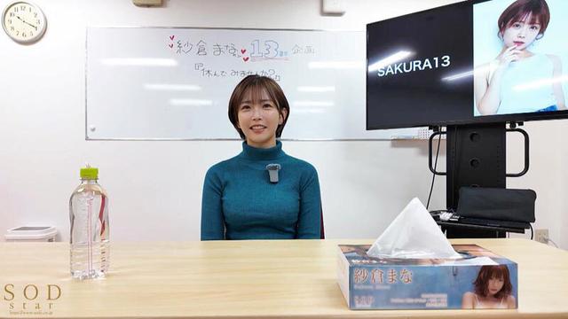 【限定特典映像収録】紗倉まな 113日ぶり、SEX撮影解禁。【発射無制限】史上初の21時まで撮影しない、完全オフのプライベート休日。最後は2人っきりのホテルで、男女がガチで求め合うセックス。 サンプル画像 2