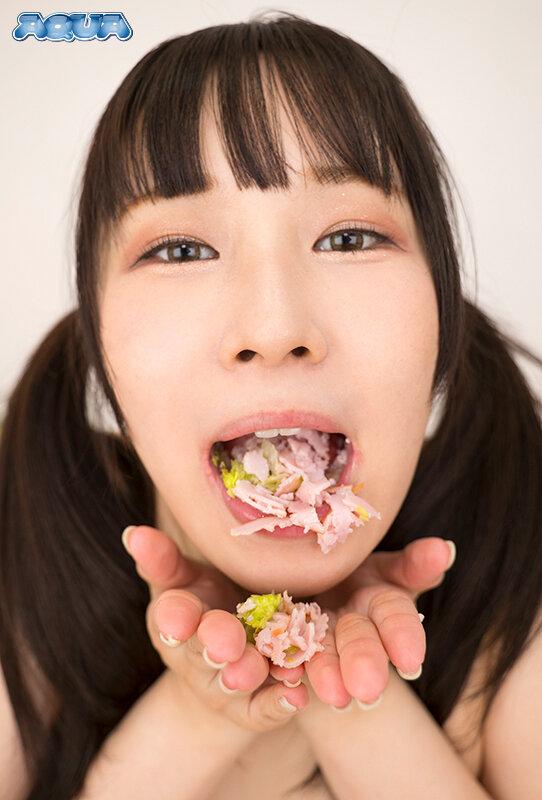 【VR】咀嚼物VR 食べてる女の口の中 サンプル画像 3