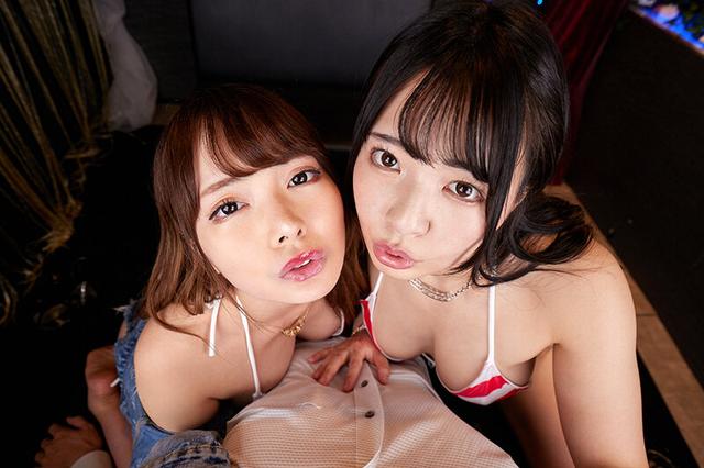 【VR】これが真のオトナの社交場！夢のVIP席で密着ハーレム3P！蘭々 ちゃんよた サンプル画像 7