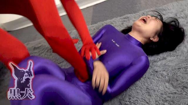 全身タイツFuck！！ピッタリスーツで密着擦りまくり！！ サンプル画像 3