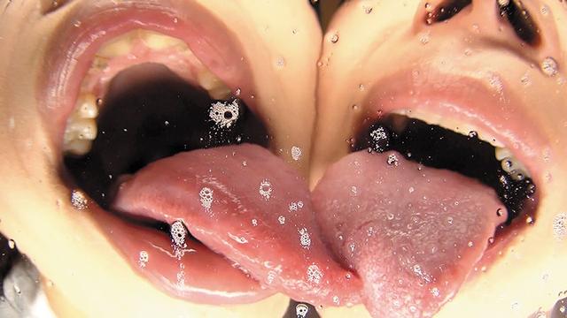 バーチャル口臭・ベロ臭・唾液臭ミックス体感痰壺激臭レズ サンプル画像 2