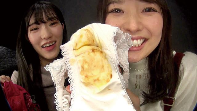 挑発レズキス見せつけ染み付きパンティ手コキ サンプル画像 4