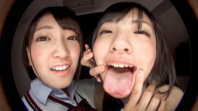 淫語痴女とバーチャル唾液レズ接吻 サンプル画像 9