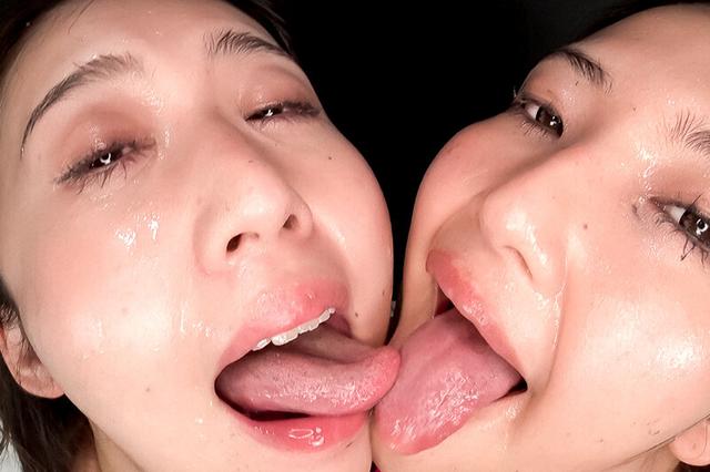 白濁濃痰顔面舐めレズ サンプル画像 10