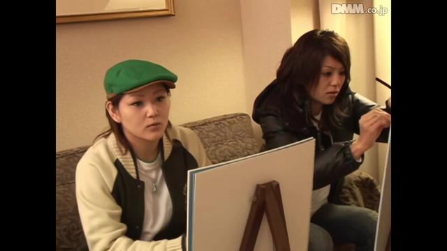 【AIリマスター版】素人ギャルに男優の裸体をデッサンして下さい。 サンプル画像 14