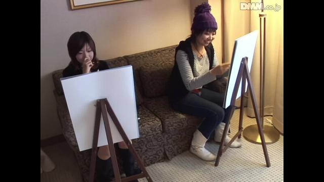 【AIリマスター版】素人ギャルに男優の裸体をデッサンして下さい。 サンプル画像 5