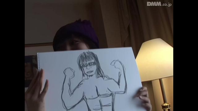 【AIリマスター版】素人ギャルに男優の裸体をデッサンして下さい。 サンプル画像 6