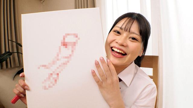 激シコ制服美少女が挑戦！？おち○ぽデッサン！あなたのオマ○コに挿れて欲しいデカチンを描いてくださいw3 サンプル画像 10