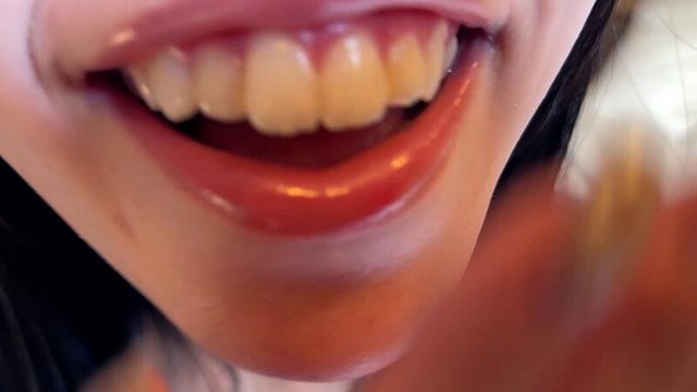 街角で声をかけて口内観察させてもらう 交渉上手な黒髪ギャル かなちゃん サンプル画像 6