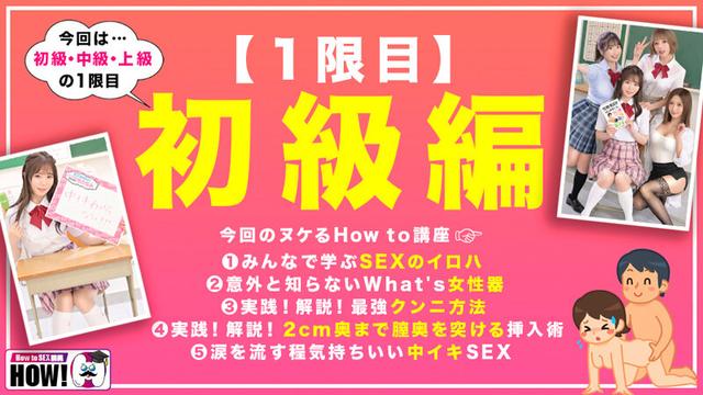 How to学園 観たら【絶対】SEXが上手くなる教科書AV 初級編 サンプル画像 2