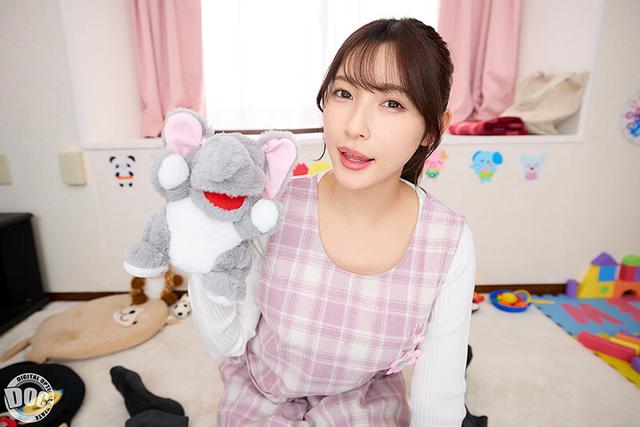 【VR】『おち●ちんぴゅっぴゅしまちゅか？』オギャらずにはいられない！！バブみ全開赤ちゃん淫語でたっぷり甘やかしてくれる かな先生 森沢かな サンプル画像 2