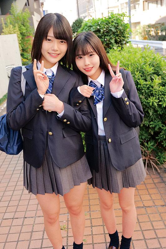 友達同士のカワイイ女子○生がM男くんをすんごい乳首責め！？ゆの＆ひなたラブラブカップル同士が互いのパートナーを交換するスワッピングゲームに挑戦！！りこ＆まゆ サンプル画像 1