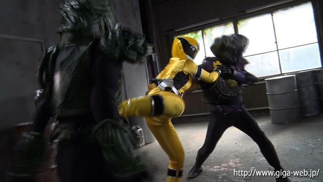 ヒロイン強化スーツ破壊 星捜戦隊ヴェガレンジャー 狙われたヴェガイエロー 川崎亜里沙 サンプル画像 5