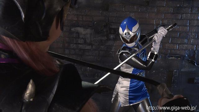騎忍戦隊シノビレンジャー レズ地獄に落ちたシノビブルー サンプル画像 9