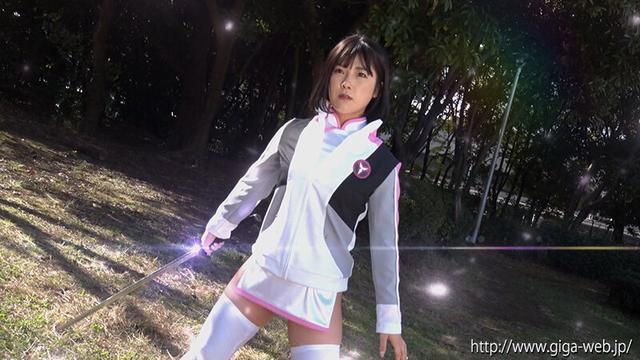 スーパーヒロイン危機一髪！！Vol.97 光忍戦隊シノビンジャー シノビホワイト 上白美央 サンプル画像 1