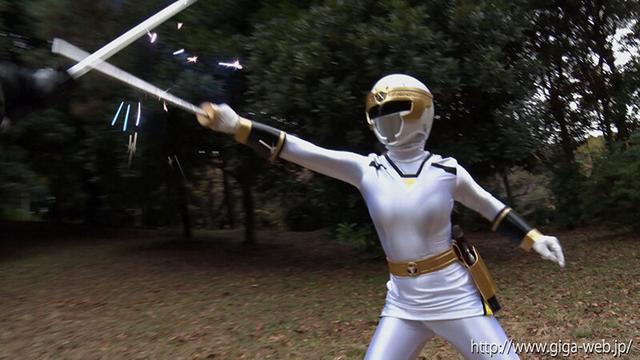 スーパーヒロイン危機一髪！！Vol.97 光忍戦隊シノビンジャー シノビホワイト 上白美央 サンプル画像 5