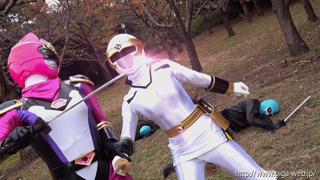 スーパーヒロイン危機一髪！！Vol.97 光忍戦隊シノビンジャー シノビホワイト 上白美央 サンプル画像 7