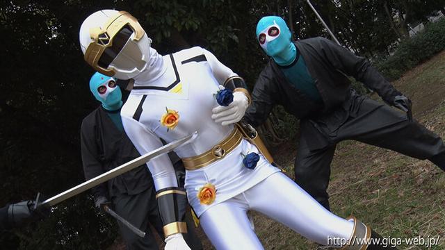 スーパーヒロイン危機一髪！！Vol.97 光忍戦隊シノビンジャー シノビホワイト 上白美央 サンプル画像 9