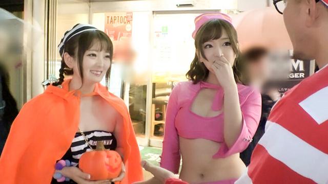 ハロウィン☆ナンパ ～お股ゆるゆるコスプレ女子をハメまくれ！！～ サンプル画像 1