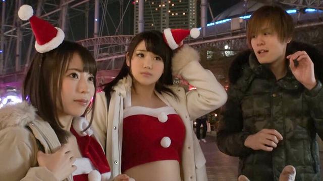 クリスマスナンパ ～聖なる夜にエロコスサンタを大量GET！！～ サンプル画像 1