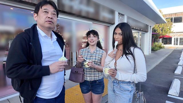 ロスでナンパしたセックスポテンシャル高めの大学生2人組を勝手にAVデビュー！！ピクシ―（23）＆レイナ（21） サンプル画像 3