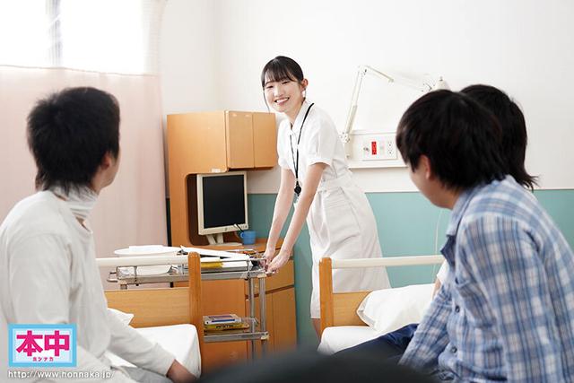 ちび童貞達に媚薬を飲まされ昼間から病室で何度も中出しされる高身長170cm女ナース 鈴音まゆ サンプル画像 2