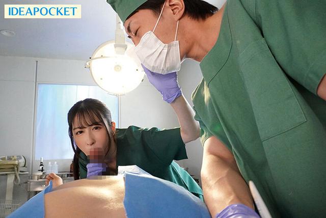 携帯ナースコールで24時間口内射精OK！ 即尺超好きおしゃぶり痴女ナース 鈴乃ウト サンプル画像 4