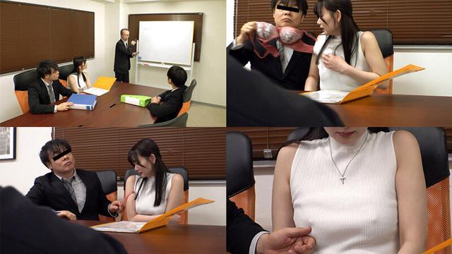オフィス痴●で感じちゃう…敏感OLは職場の男達に1日中触られ放題のいつでもOKドスケベ娘【痴感オフィスレディ・静河さん21歳の場合】 サンプル画像 3
