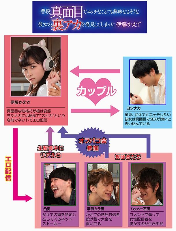 普段真面目でエッチなことにも興味なさそうな彼女の裏アカを発見してしまった 伊藤かえで サンプル画像 1