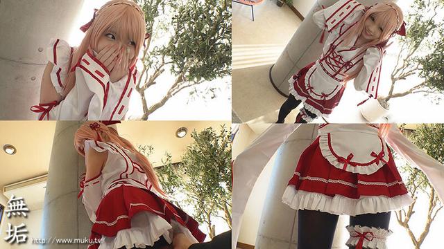 笑顔で肉棒を咥え込むコスプレ美少女と性活着衣フェチ交尾 雫月心桜 サンプル画像 1