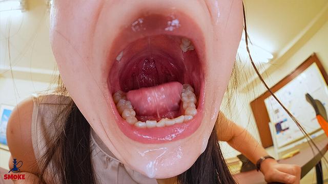 【喉ま○こセクハラ】 苦手な上司のギン勃ち巨根ち○ぽで何度も拡張イラマチオ射精されるデカ尻部下OL 雪奈真冬 サンプル画像 12