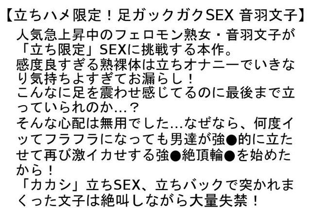 【お得セット】 立ちハメ限定！足ガックガクSEX翔田千里・音羽文子・並木塔子 サンプル画像 4