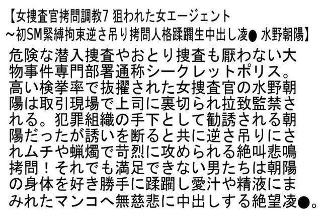 【お得セット】捜査官拷問調教2・女捜査官拷問調教5・女捜査官拷問調教7 サンプル画像 6