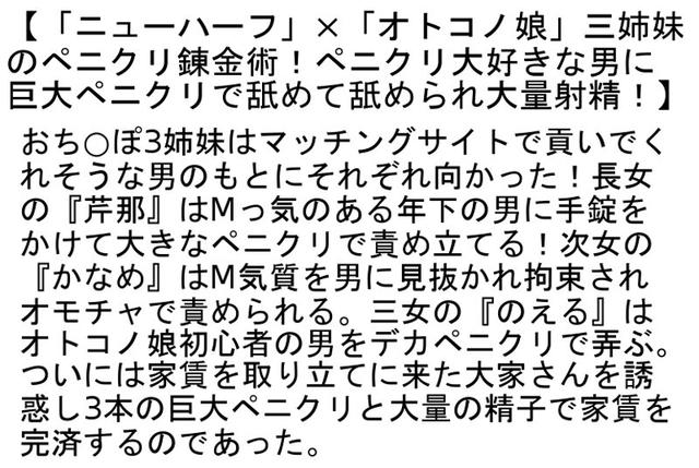 【お得セット】ニューハーフもオトコノ娘も虜にする性感マッサージ店・ドMなオトコノ娘×ニューハーフのアナルマ○コを無理やりファック！！・「ニューハーフ」×「オトコノ娘」三姉妹のペニクリ錬金術！ サンプル画像 6